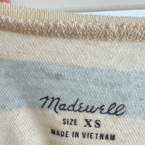 Madewell New Size XS Stripped Cotton T-Shirt - Picture 3 of 3